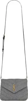 Сумка Saint Laurent Toy Loulou Crossbody Bag Denim Azure, синий