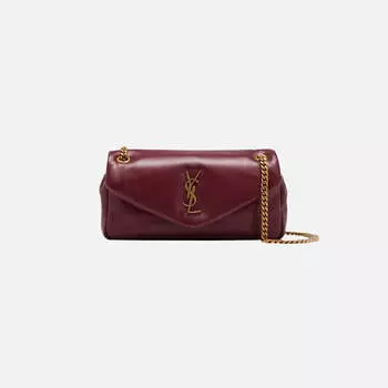 Сумка Saint Laurent YSL Calypso Puffer Bag, цвет Dark Bordeaux