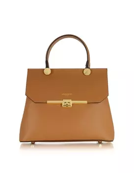 Сумка-саквояж Atlanta с верхней ручкой Le Parmentier, карамель