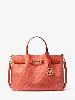 Сумка-Саквояж Carson среднего размера с фирменным логотипом Michael Kors, красный