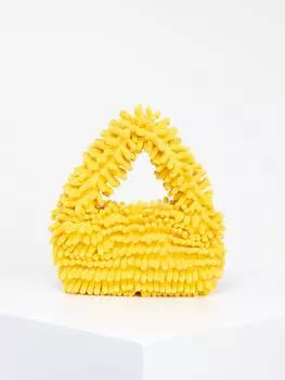 Сумка-саквояж мягкая, желтый