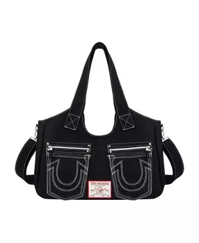 Сумка-саквояж «Подкова» ЧЕРНАЯ True Religion, черный