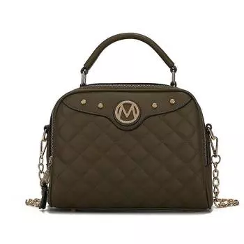 Сумка-саквояж Samira из веганской кожи MKF Collection от Mia K, цвет Olive