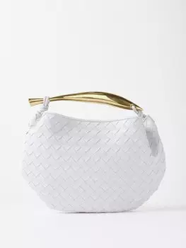 Сумка sardine intrecciato из кожи Bottega Veneta, фиолетовый