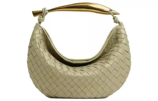 Сумка Sardine Intrecciato Top Handle Small Travertine Bottega Veneta