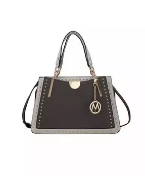 Сумка-сэтчел Aubrey Color Block с несколькими отделениями от Mia K Mkf Collection, синий