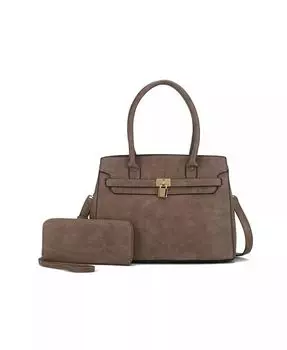 Сумка-сэтчел Bruna с подходящим кошельком от Mia K Mkf Collection, бежевый