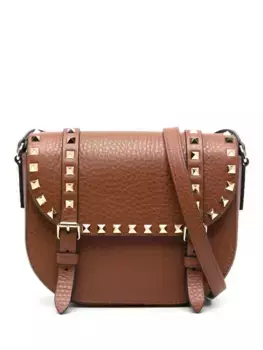 Сумка-сэтчел Rockstud VALENTINO GARAVANI, коричневый