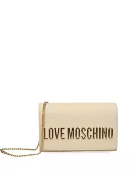 Сумка-сэтчел с логотипом Love Moschino, нейтральный