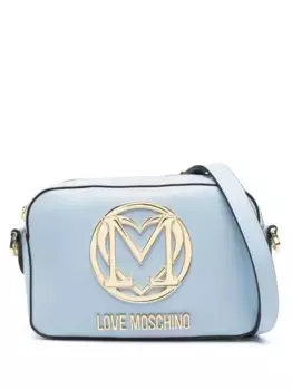 Сумка-сэтчел с логотипом Love Moschino, синий