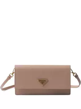 Сумка-сэтчел с логотипом Prada, розовый