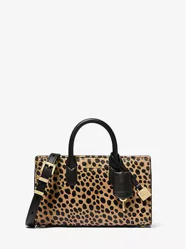 Сумка Scarlett очень маленького размера из телячьей шерсти с принтом гепарда Michael Kors, мультиколор