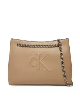 Сумка Sculpted Chain Shoulder Bag Lv04K3163G Calvin Klein Jeans, бежевый