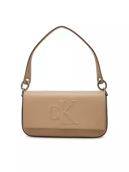 Сумка Sculpted Flap Shoulder Pouch25 Lv04K3148G Calvin Klein Jeans, бежевый