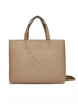 Сумка Sculpted Mini Ew Tote Lv04K3111G Calvin Klein Jeans, бежевый