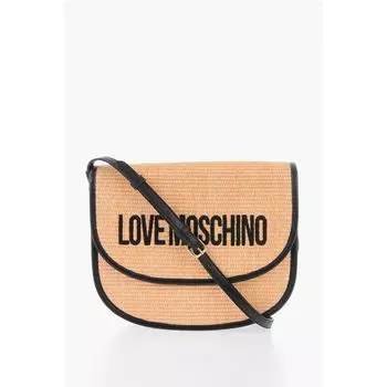 Сумка-седло LOVE Rafia с контрастными деталями Moschino, Bicolor