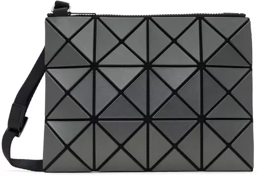 Сумка серого цвета Lucent Metallic BAO BAO ISSEY MIYAKE, Gunmetal