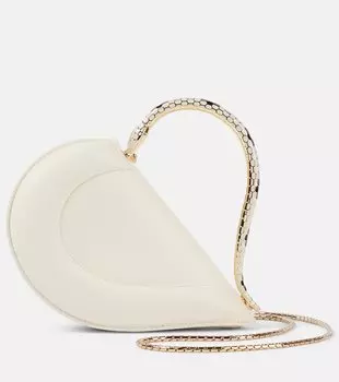 Сумка Serpenti Cuore 1968 из кожи Bvlgari, Perla White
