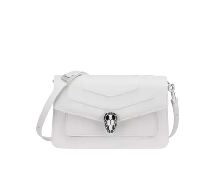 Сумка Serpenti forever с востока на запад Bvlgari, белый