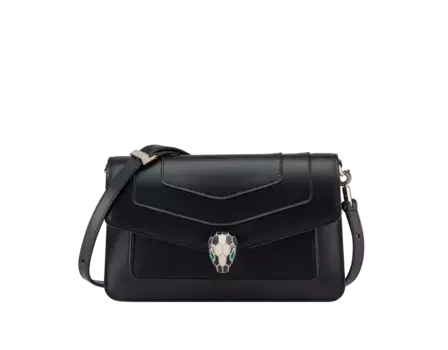 Сумка Serpenti forever с востока на запад Bvlgari, черный