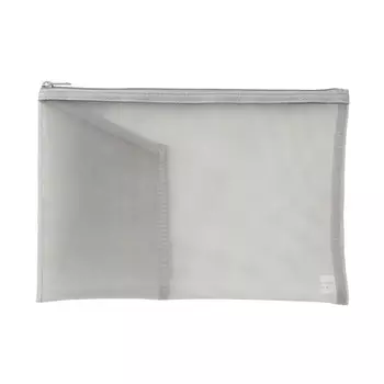 Сумка сетчатая Muji с карманом, черный