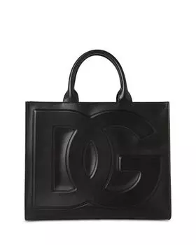 Сумка-шопер DG Daily из телячьей кожи среднего размера Dolce & Gabbana, цвет Black