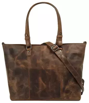 Сумка-шопер из натуральной кожи Bagan, коричневый