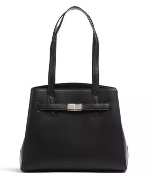 Сумка-шопер Paxton из зернистой яловой кожи. Dkny, черный