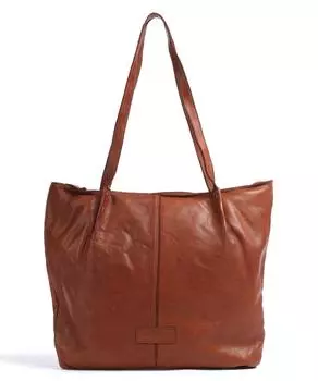 Сумка-шопер подводная лодка из мягкой яловой кожи. Harold'S, коричневый