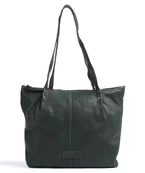 Сумка-Шопер подводная лодка из мягкой яловой кожи. Harold'S, зеленый