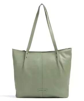 Сумка-шопер подводная лодка из мягкой яловой кожи. Harold'S, зеленый