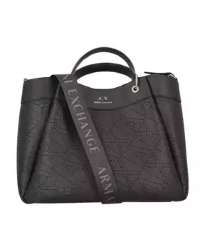 Сумка Шопер с логотипом Armani Exchange, черный