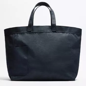 Сумка-шопер Zara XL Canvas Tote, темно-синий