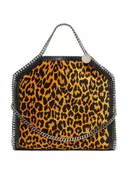 Сумка-шоппер 3Chain с леопардовым принтом Stella McCartney, нейтральный цвет