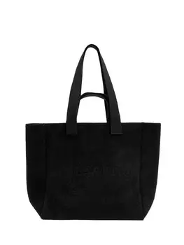 Сумка шоппер AllSaints Shopper IZZY FUZZY, черный