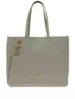 Сумка-шоппер Balmain Emblme, зеленый