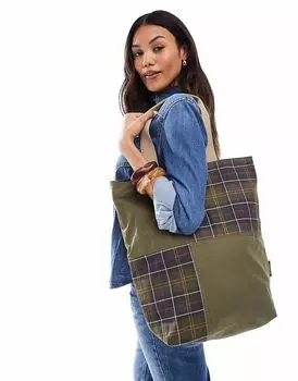 Сумка-шоппер Barbour Transport темно-зеленого цвета