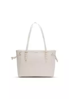 Сумка-шоппер Bologna Leather кожаная 36 см LAZAROTTI, кремовый