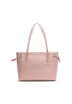 Сумка-шоппер Bologna Leather кожаная 36 см LAZAROTTI, розовый