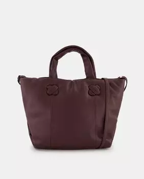 Сумка-шоппер бордового цвета на молнии Latouche, бордо