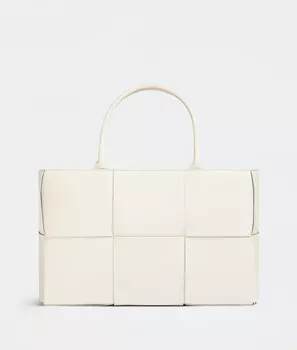 Сумка-шоппер Bottega Veneta, белый/черный