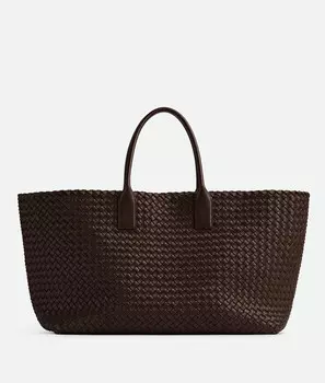 Сумка-шоппер Bottega Veneta, карамельный