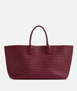 Сумка-шоппер Bottega Veneta, красный