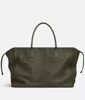 Сумка-шоппер Bottega Veneta, нейтральный/серо-зеленый