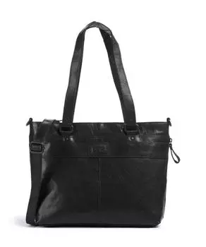 Сумка-Шоппер Bronco лавандового цвета 13 дюймов из мелкозернистой кожи Spikes & Sparrow, черный