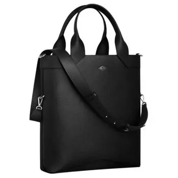 Сумка-шоппер CARTIER из зернистой телячьей кожи, сумка-шоппер, сумка через плечо, маленькая мужская сумка, черная