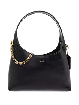 Сумка-шоппер Coach Brooklyn 23 с цепочным декором, черный