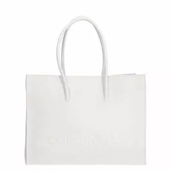 Сумка шоппер COCCINELLE myrtha Maxi Log 36см, цвет brillant white