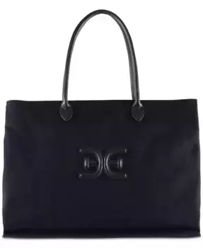 Сумка-шоппер Cooper Extra Large Logo из ткани Sam Edelman, черный
