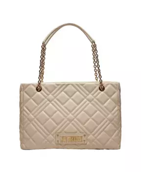 Сумка Шоппер цвета слоновой кости, элегантная и практичная. Moschino, бежевый